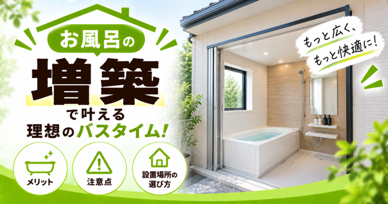お風呂の増築・増設にかかる費用は？離れの場合や活用できる補助金制度も