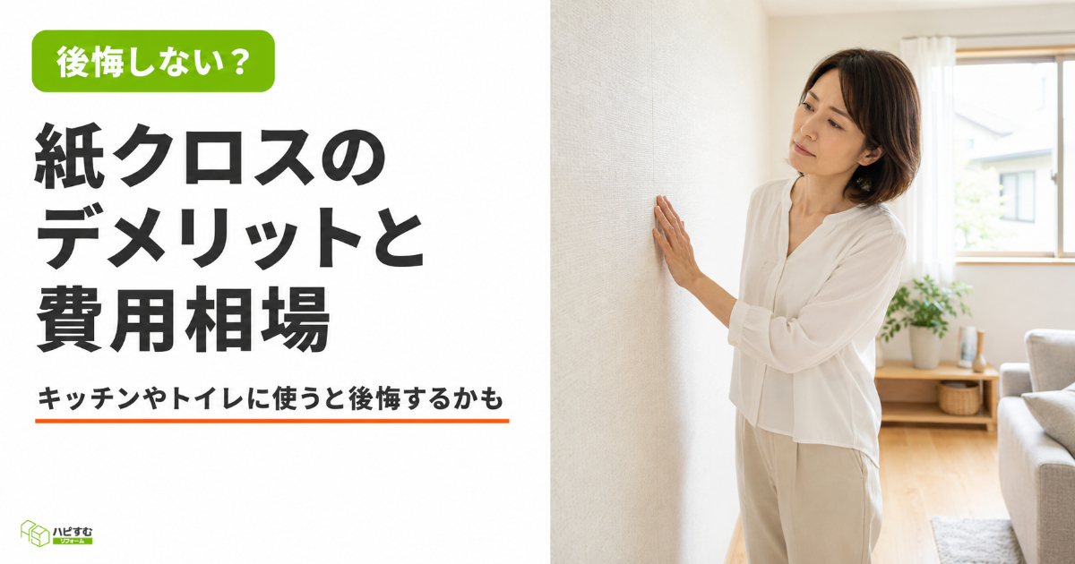 紙クロスのメリット・デメリットは？張替えの価格相場も解説！