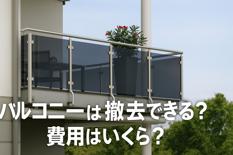 バルコニーの撤去にかかる費用は？撤去後に必要なリフォームも解説
