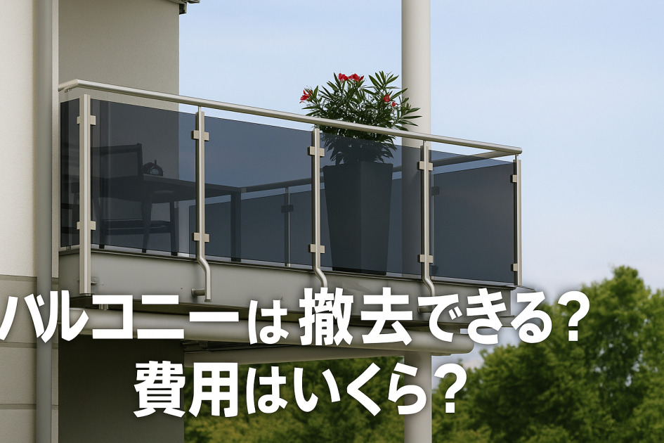 バルコニーの撤去にかかる費用は？撤去後に必要なリフォームも解説