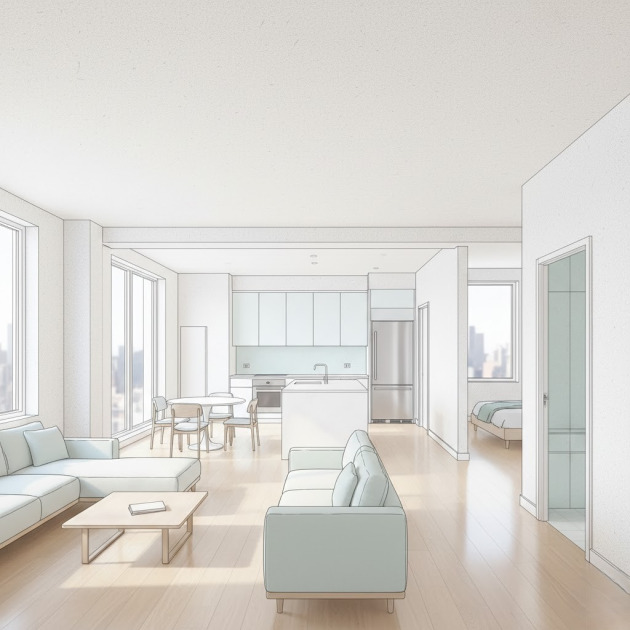 内装リフォームのイラスト