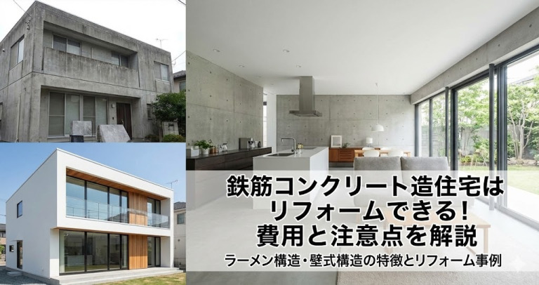 鉄筋コンクリート造住宅はリフォームできる！費用と注意点を解説