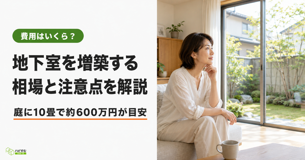 地下室を増築する費用は？リフォームの注意点も解説！