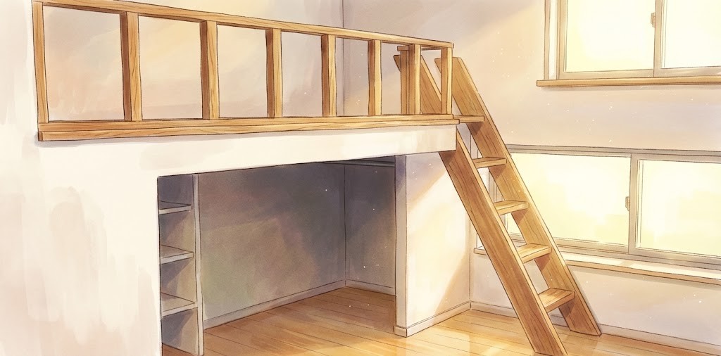 マンションに設置したロフト