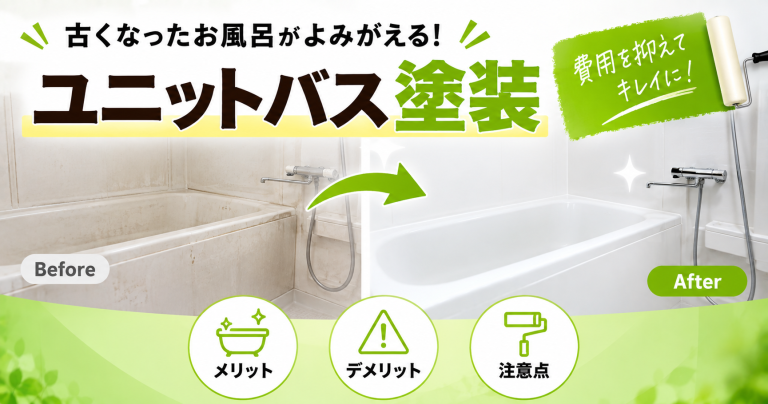 ユニットバス塗装の費用【2025年最新】コーティングと交換でメリットを比較！