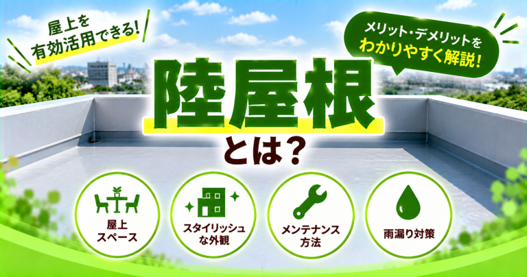 陸屋根はメンテナンスに費用がかかる？10年を目安に補修が必要！