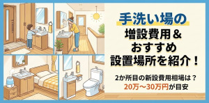 手洗い場の増設にかかる費用はどれくらい？おすすめの設置場所を紹介！