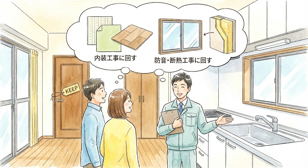 まだ使える設備があれば、そのまま残しておくとリノベーション費用を抑えることに繋がります