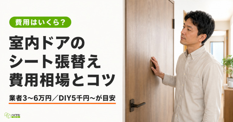 室内ドアのシート張替え費用はいくら？DIY・業者相場と安くする方法