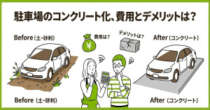 外構をコンクリートにする費用はいくら？節約術やデメリットも解説