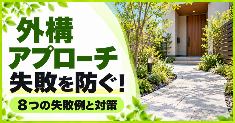 外構アプローチリフォームの失敗を防ぐ！ありがちな8つのミスと対策｜事例と費用相場も