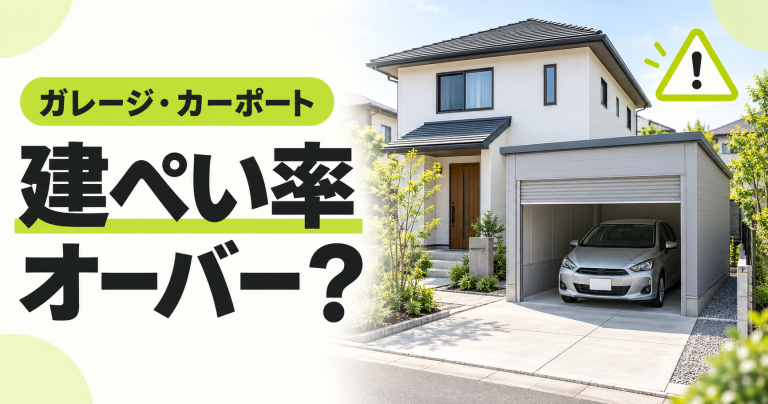 外構駐車場に屋根を後付けしてカーポートに!建ぺい率はオーバーしない?
