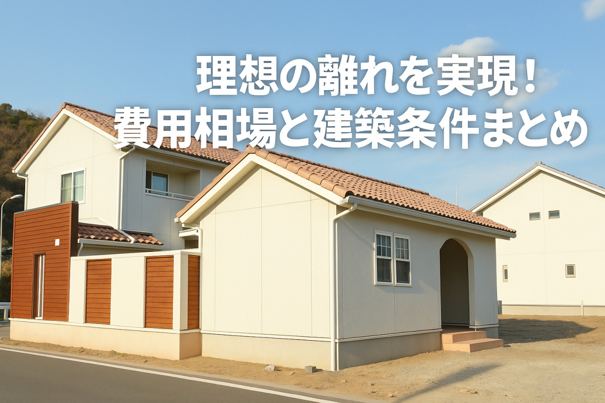 離れの増築費用はいくら?トイレ付きの相場は?建築条件からおしゃれな事例まで徹底解説