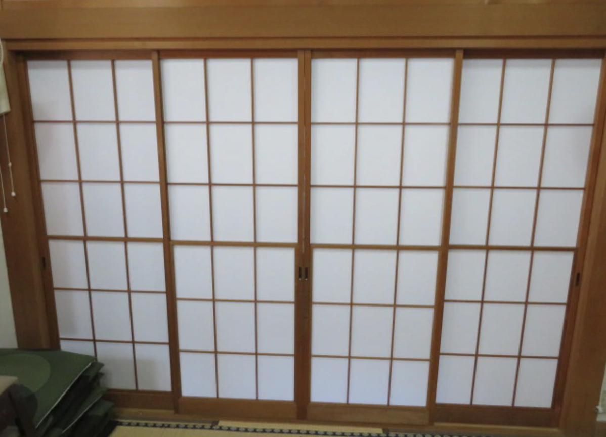 張り替えた障子