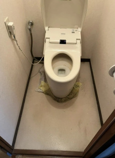 水漏れが発生したトイレ