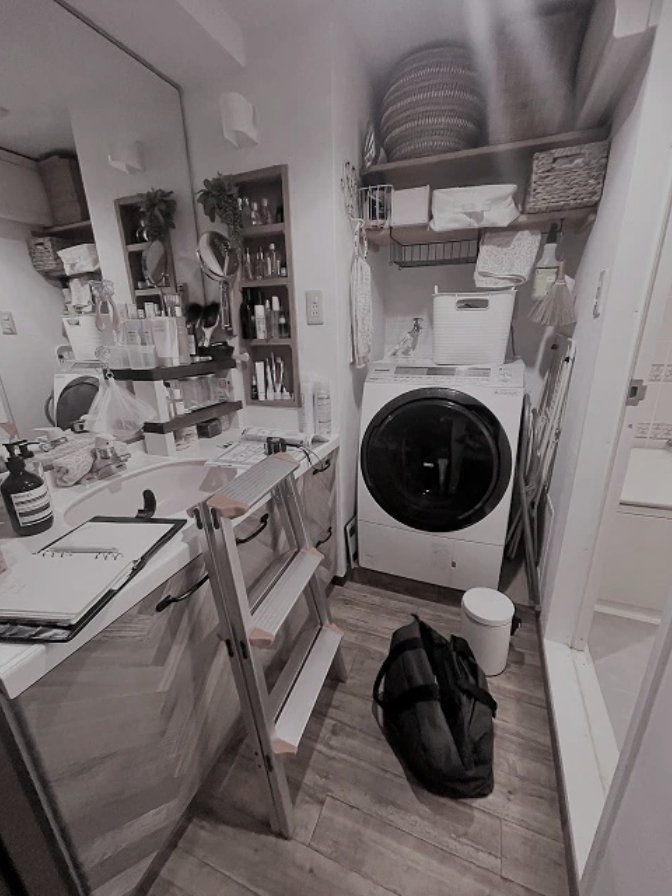 リフォーム前の洗面脱衣所