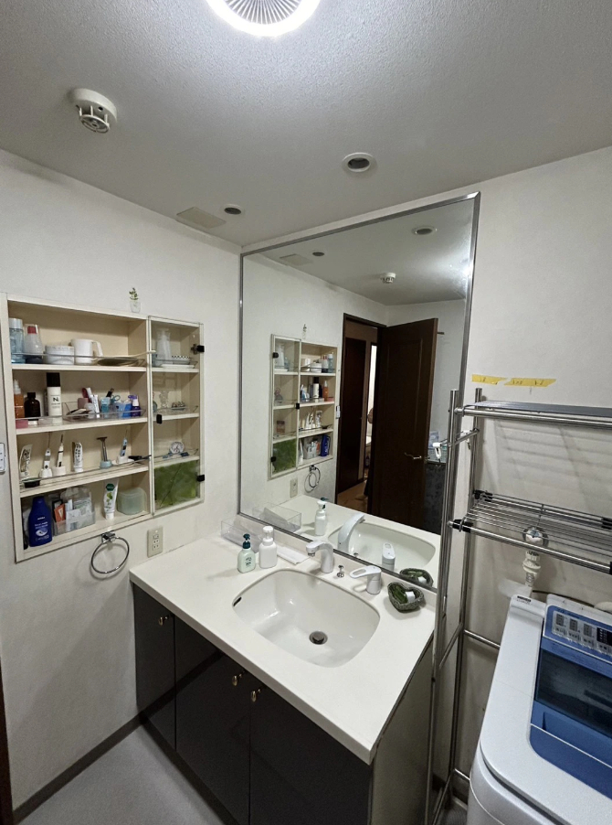 リフォーム前の洗面脱衣所