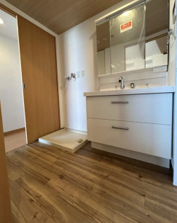 新しく設置した洗面化粧台