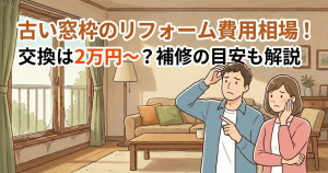 古い窓枠のリフォーム費用相場！交換は2万円～？補修の目安も解説
