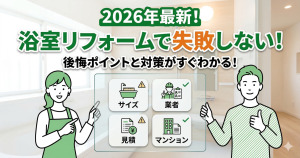 お風呂リフォームで後悔しないために｜よくある失敗・注意点・選び方