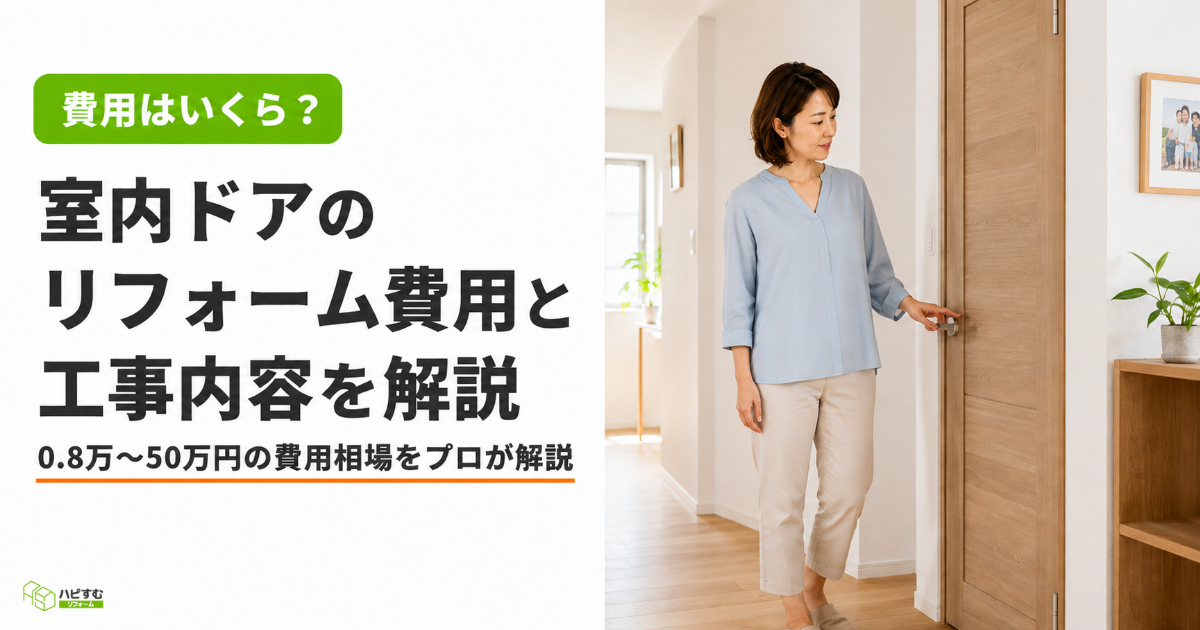 室内ドアリフォームにかかる費用は？化粧板や壁紙張り替え費用を解説