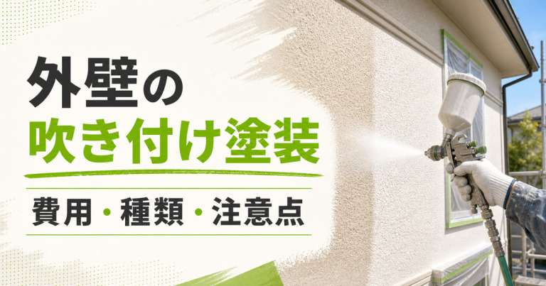 外壁の吹き付け塗装とは？費用相場・種類・耐用年数を解説
