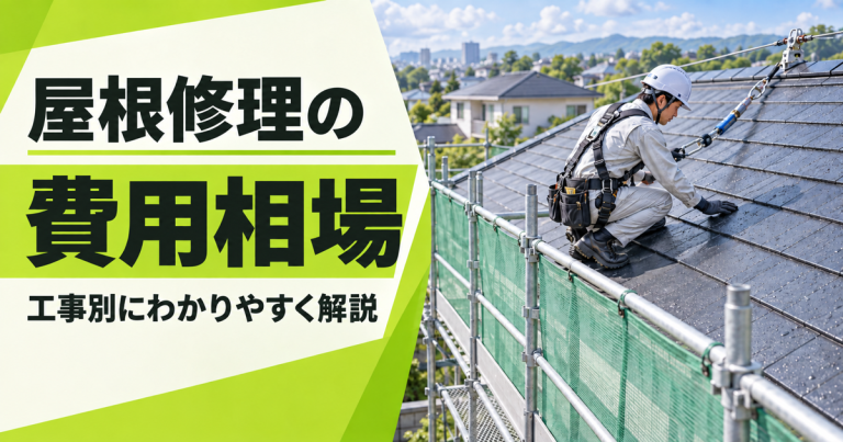 屋根修理の費用相場はいくら？葺き替えから部分補修まで工事別に解説