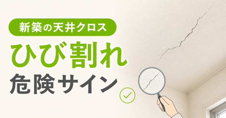 新築の天井クロスのひび割れ！危険サインの見分け方
