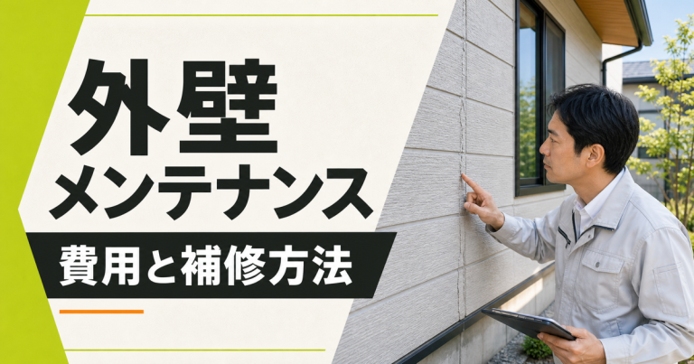 外壁のメンテナンス費用はいくら?劣化症状に合う5つの補修方法を解説