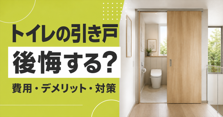 トイレの引き戸リフォームは後悔する?費用やデメリットの対策を徹底解説