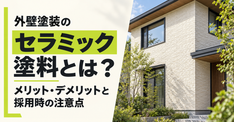 外壁塗装のセラミック塗料とは？メリット・デメリットと採用時の注意点