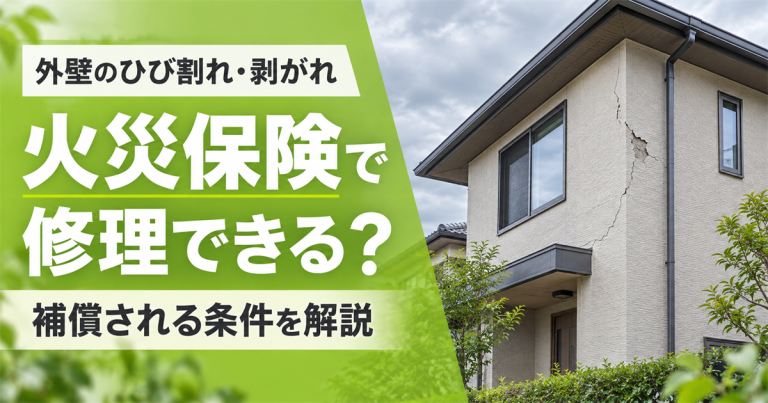火災保険で外壁修理はできる？ひび割れが補償される条件を解説