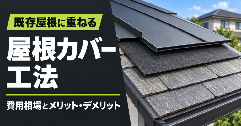 屋根のカバー工法とは？費用相場とメリット・デメリットを解説
