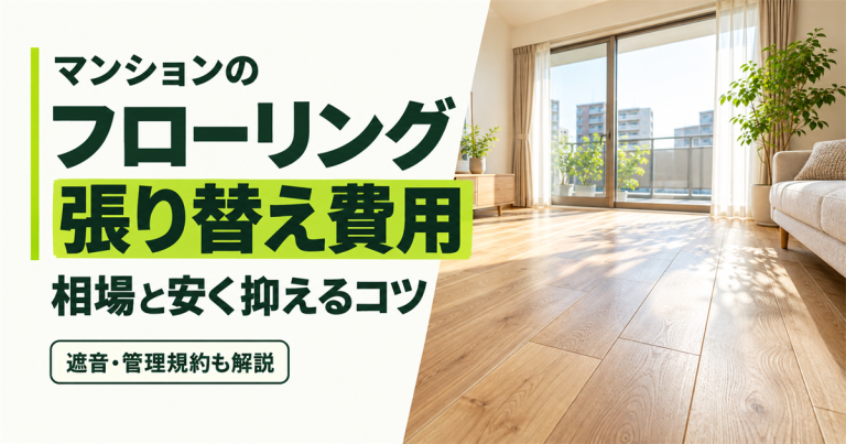 マンションのフローリング張り替え費用はいくら？安く抑える方法を解説