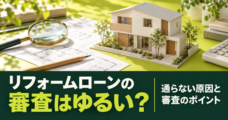 リフォームローンの審査はゆるい?審査に通らない原因を解説
